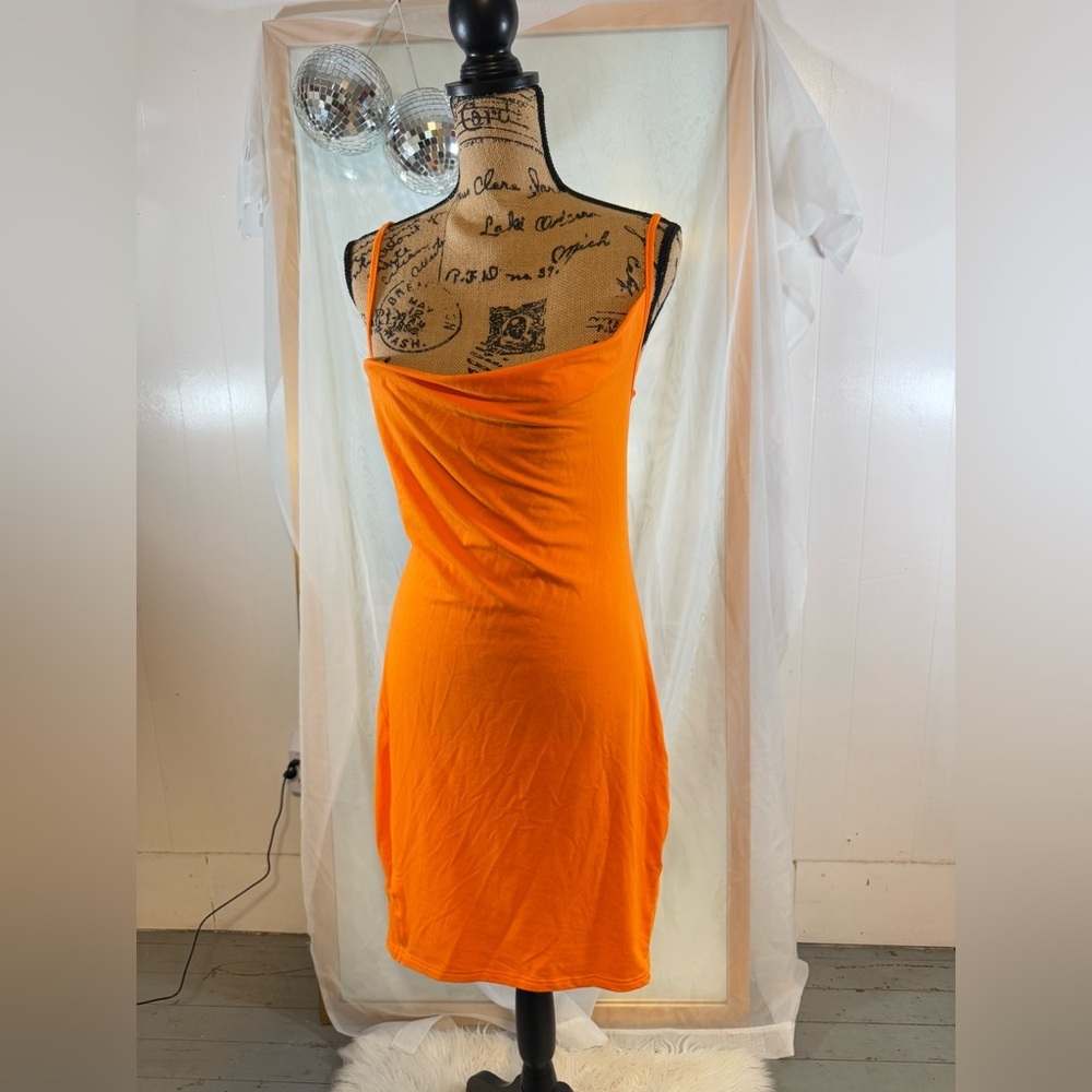 Sexy very light orange dress